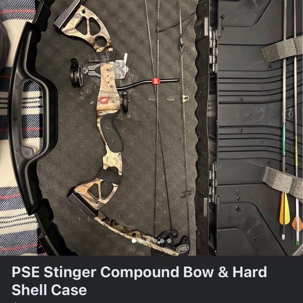 PSE Stinger Compound Bow and Hard Shell Case
